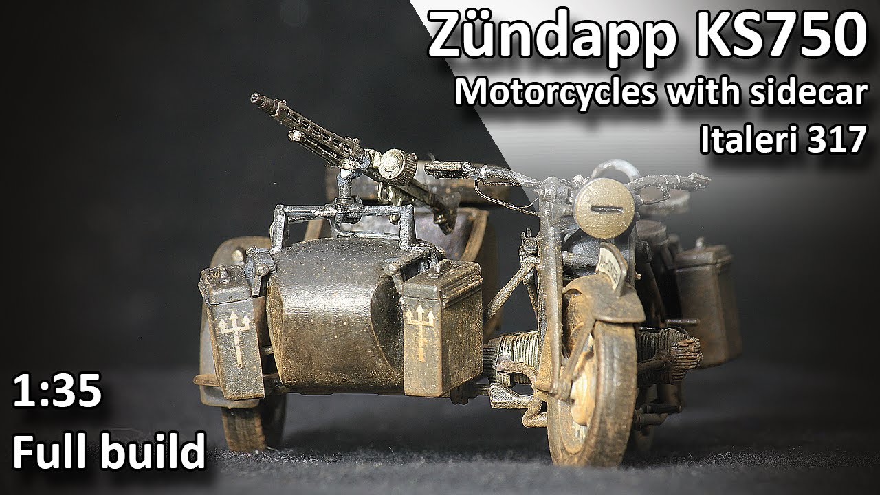 Zündapp KS750 with sidecar Italeri 1/35 Full Build