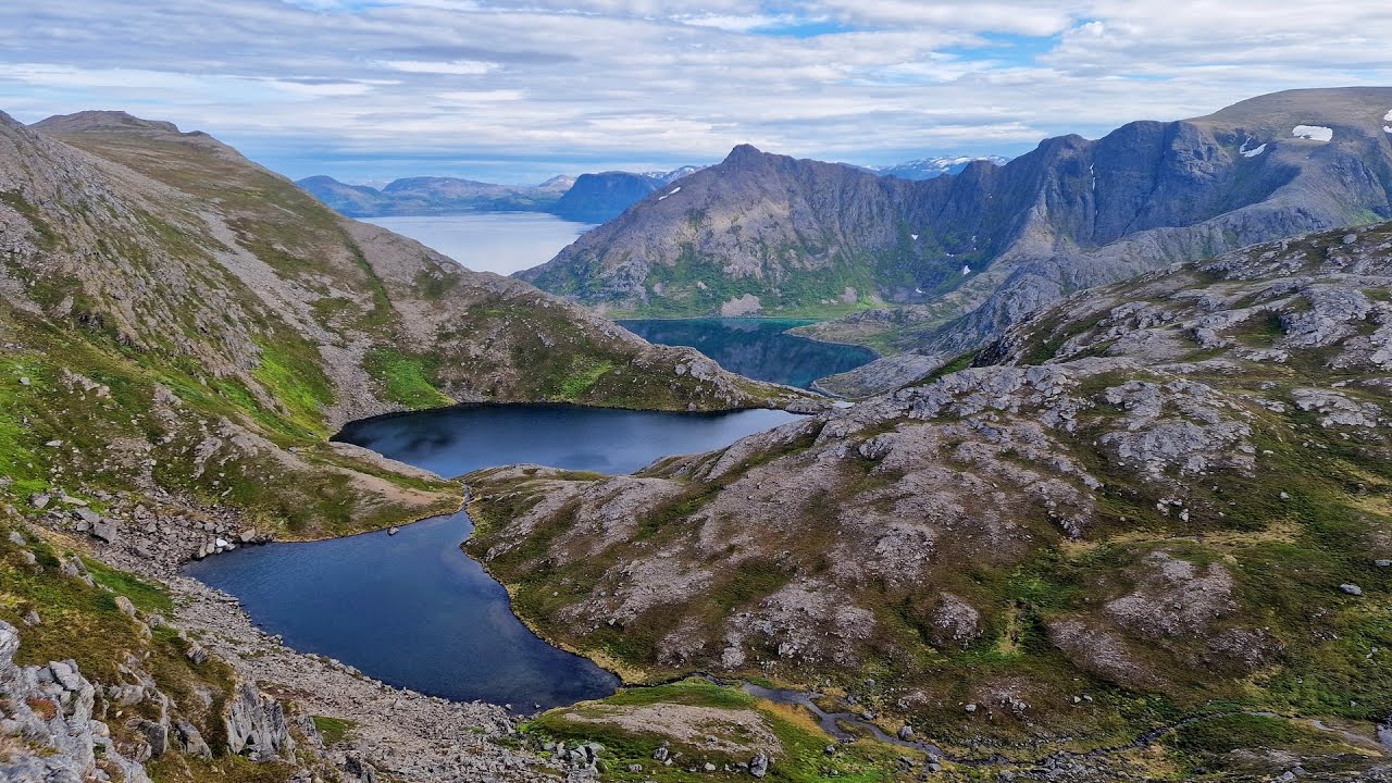Sørøya på langs. The South Island in Finnmark, Norway, end to end.