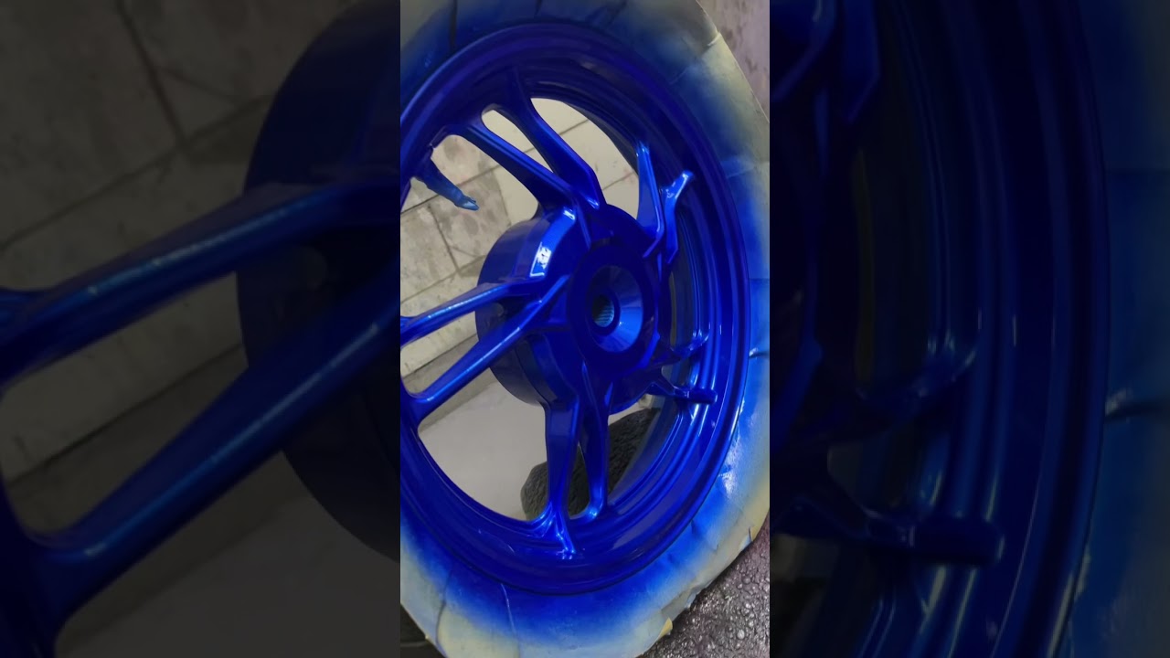 Repaint velg candytone blue