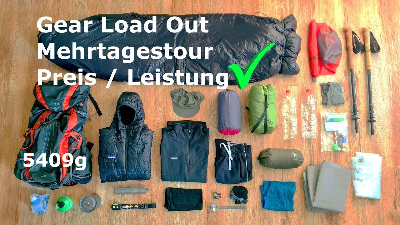 Bestes Preis / Leistung Verhältnis - Packliste für eine Mehrtagestour - Alles was du brauchst!