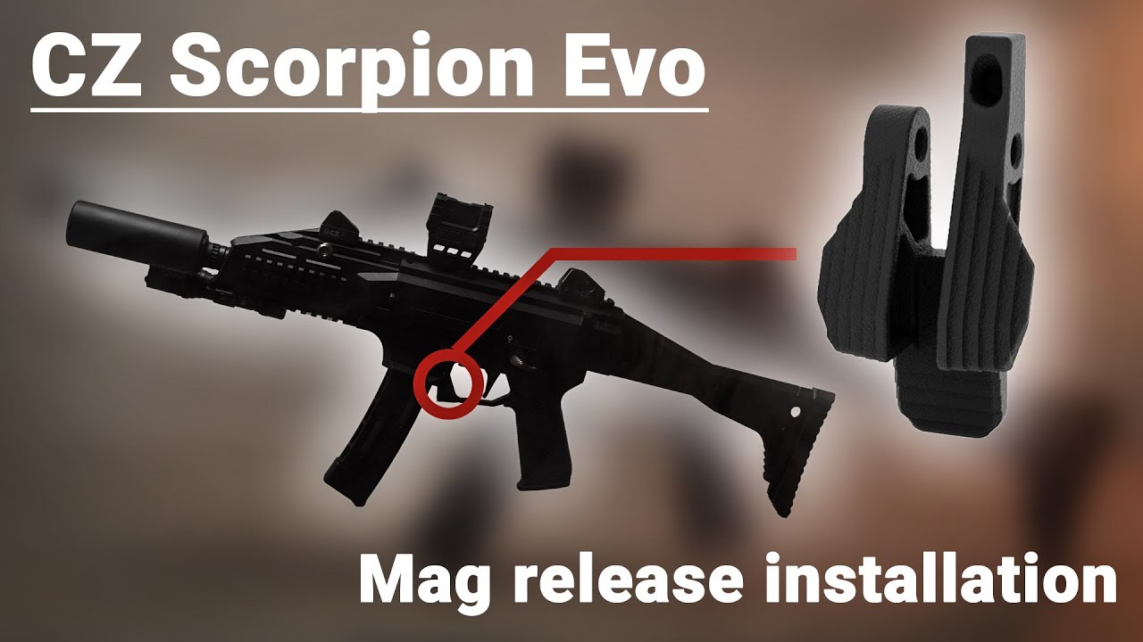 How to install a mag release on a CZ Scorpion Evo | CZ Parts