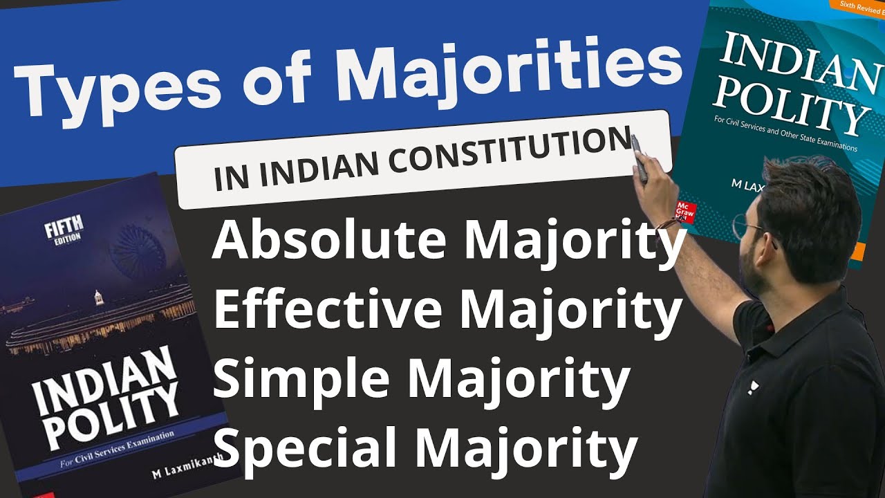 Types of Majority - Simple Absolute Effective Special Majority | Polity For UPSC Prelims 2025 #upsc