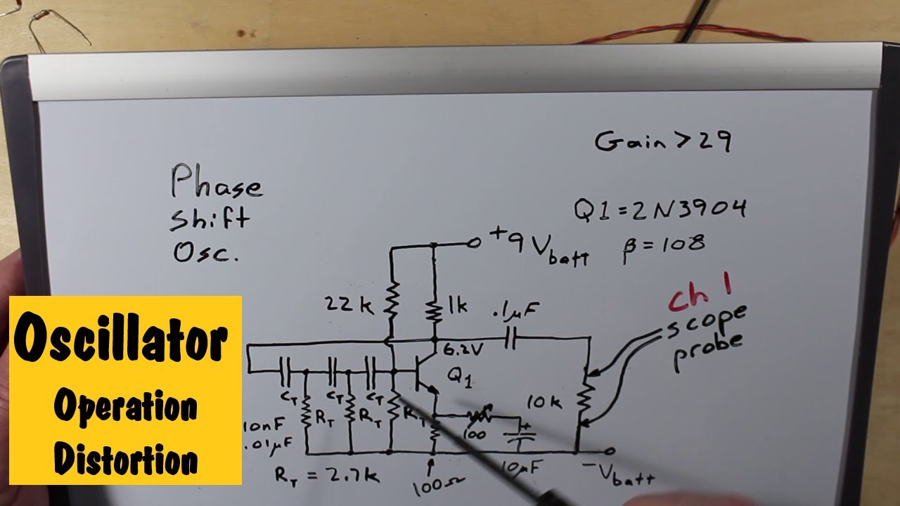 #24  Oscillator Operation And Distortion Viewed On Oscilloscope Using FFT  #electronics #oscillator