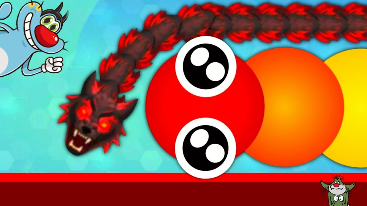 Would biggest Game IN SNAKE.IO 🐍 Saamp Wala game Worm zone snake game oggy voice