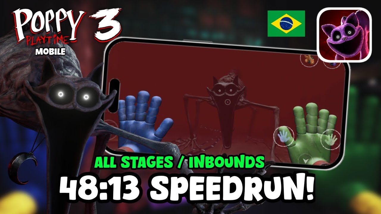 Poppy Playtime Chapter 3: Full Game Mobile Speedrun 48:13 - All Stages / Inbound [Android]