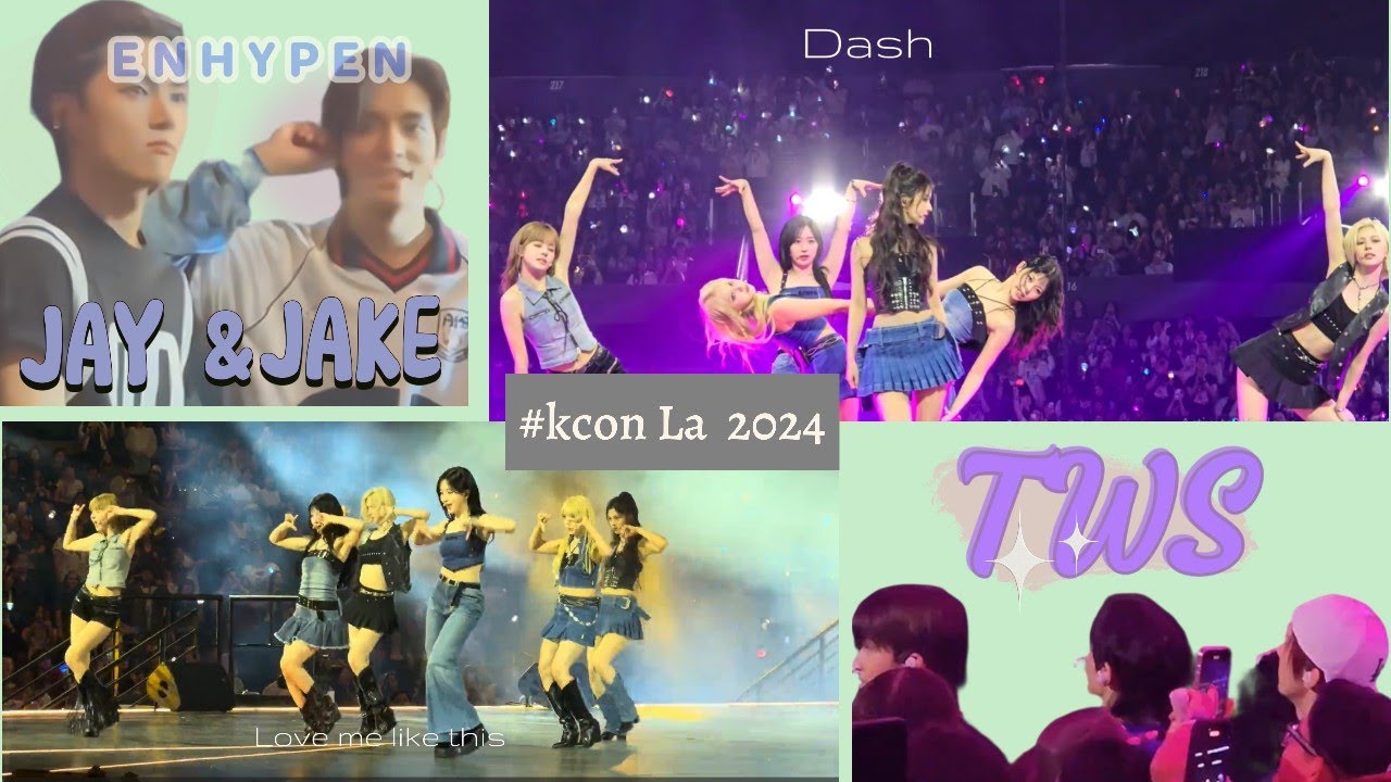 ENHYPEN , TWS reaction to NMIXX (DASH, LOVE ME LIKE THIS ) at KCON LA 2024