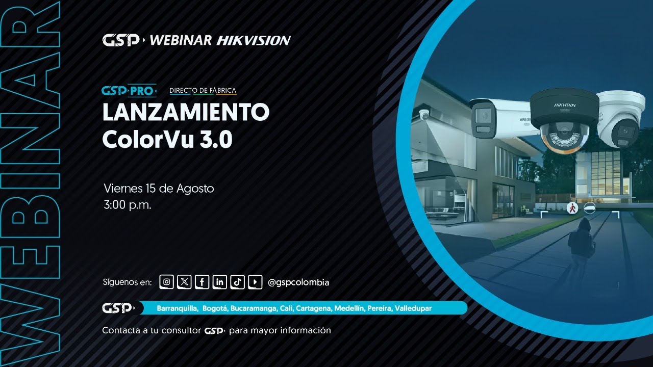 🔴 WEBINAR DIRECTO DE FABRICA HIKVISION 🔴 LANZAMIENTO ColorVu 3.0