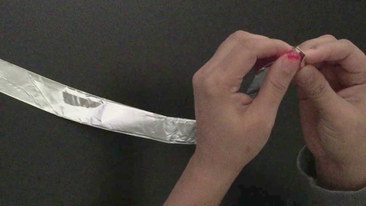 Aluminium foil roses