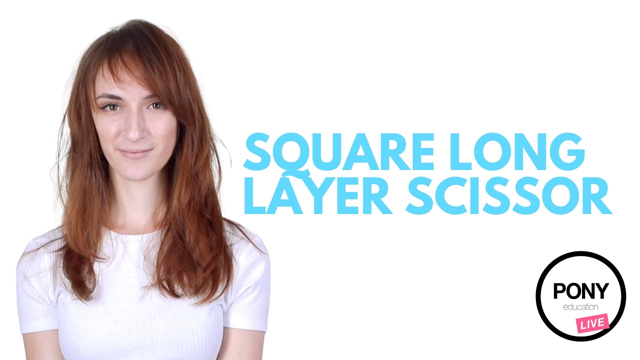 Pony Education's Dine & Dash: Bite-Sized Hairdresser Education - Square Long Layer Scissor by Aaron