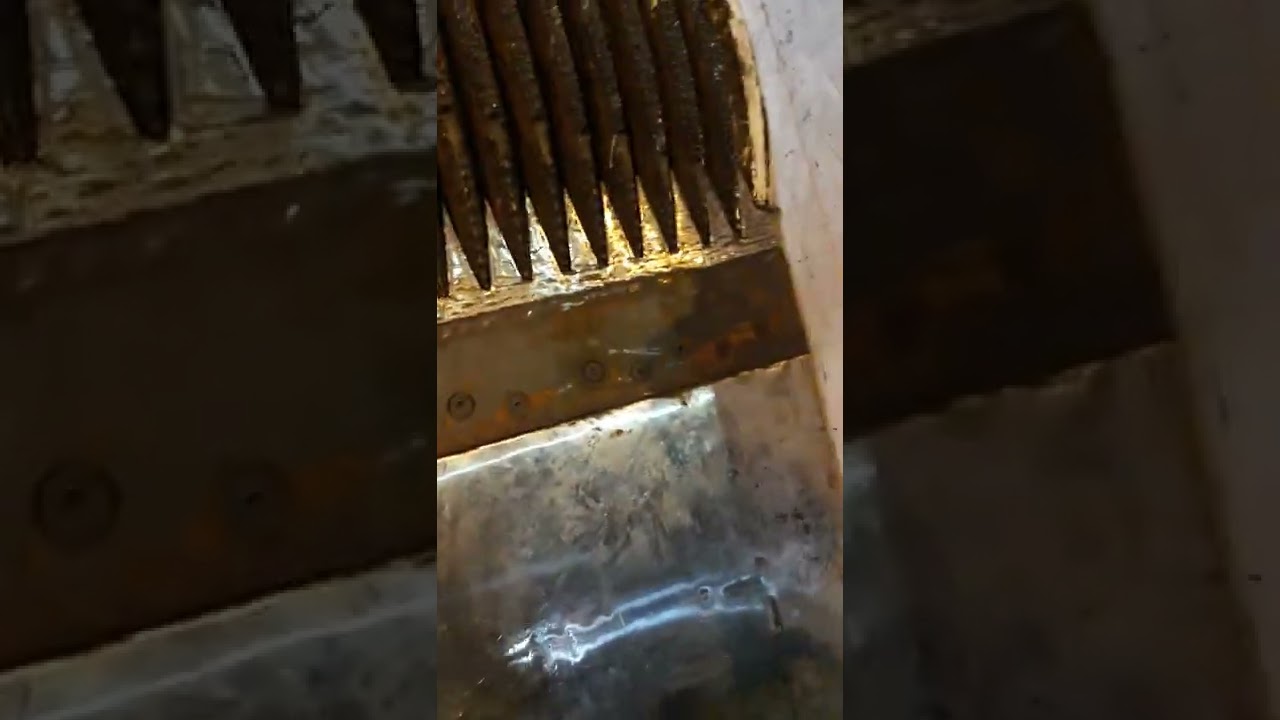 GRPF MILL SETTING PART OF TWO जी आर पी एफ मिल का सेटिंग बाटम रोलर पर प्रेसर प्लेट का सेटिंग