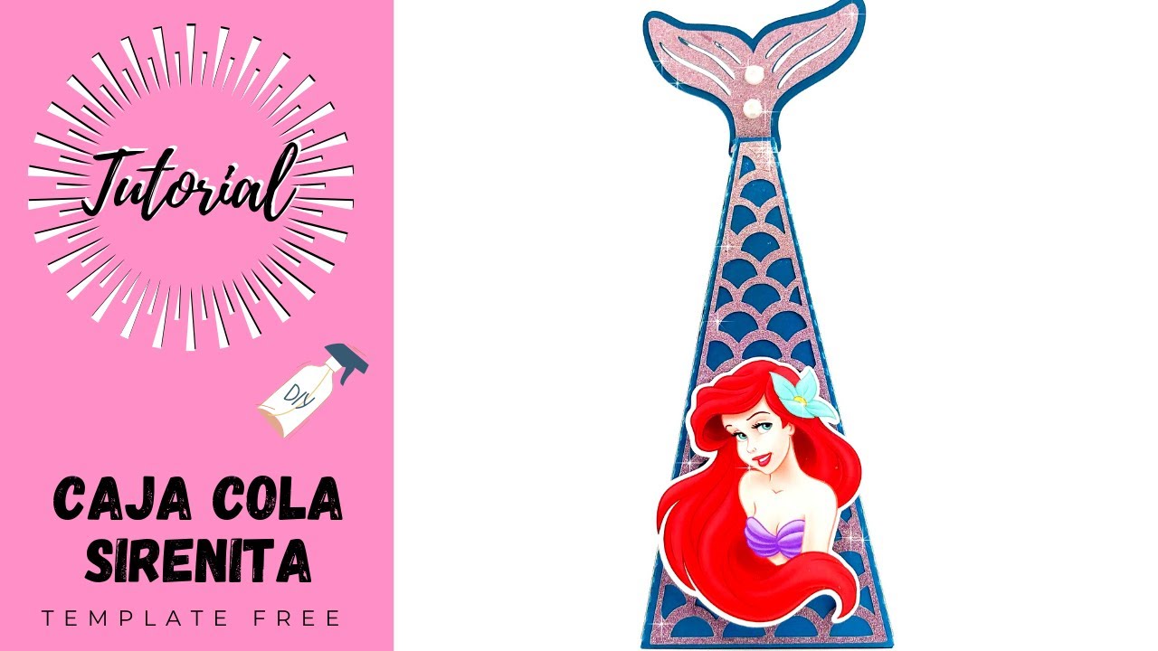 DIY Tutorial. Caja Larga de la Sirenita. Little Mermaid Box.