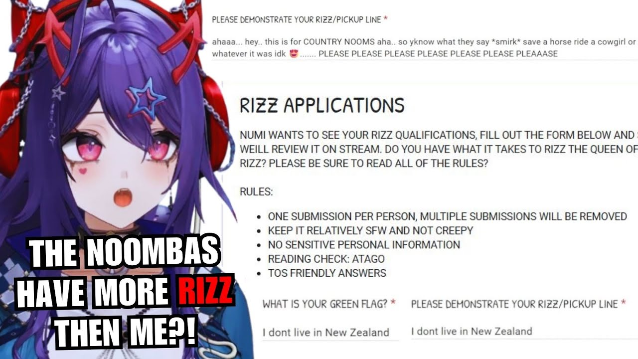 Numi Rated the Noombas Rizz Applications