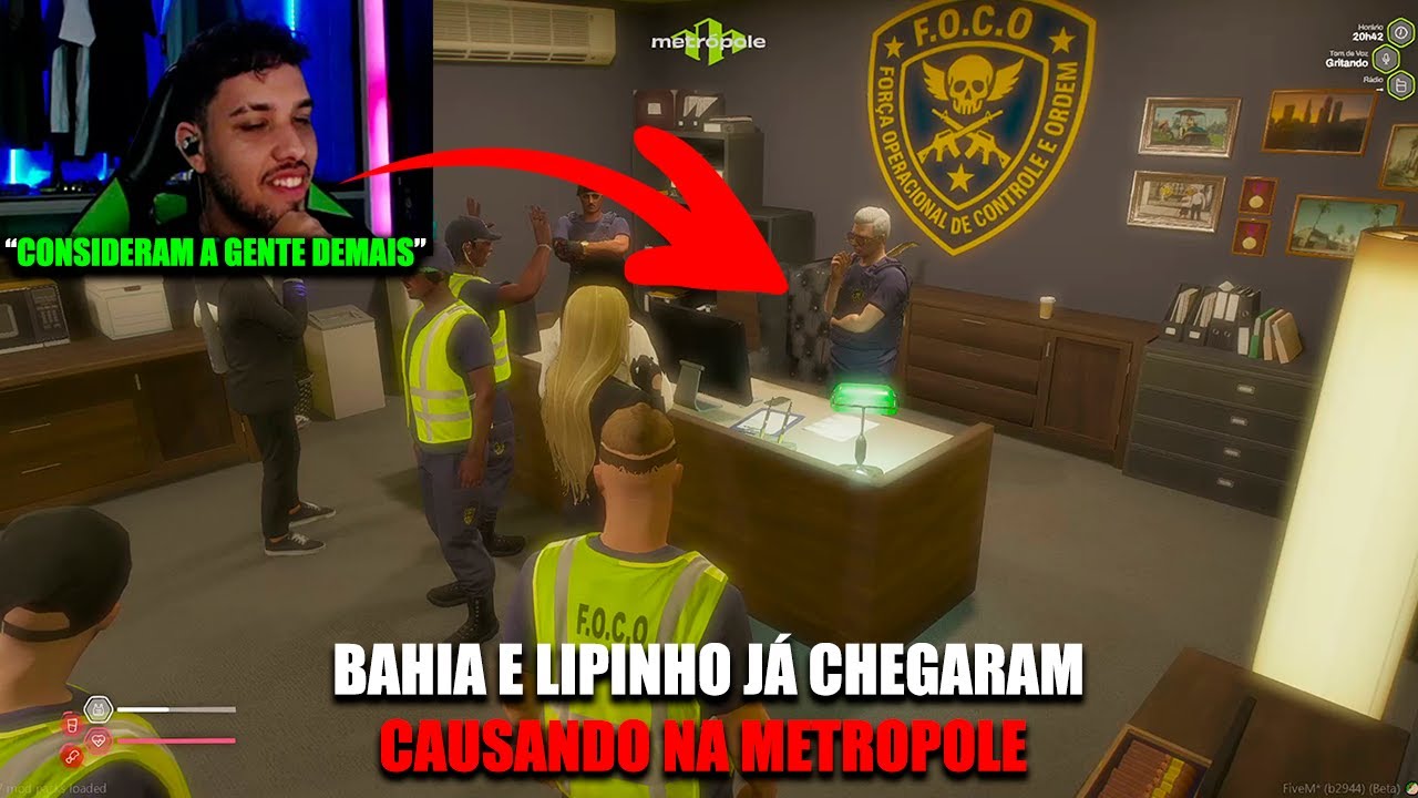 BAHIA E LIPINHO JÁ CHEGARAM CAUSANDO NA METROPOLE (CORONEL TAXOU?)