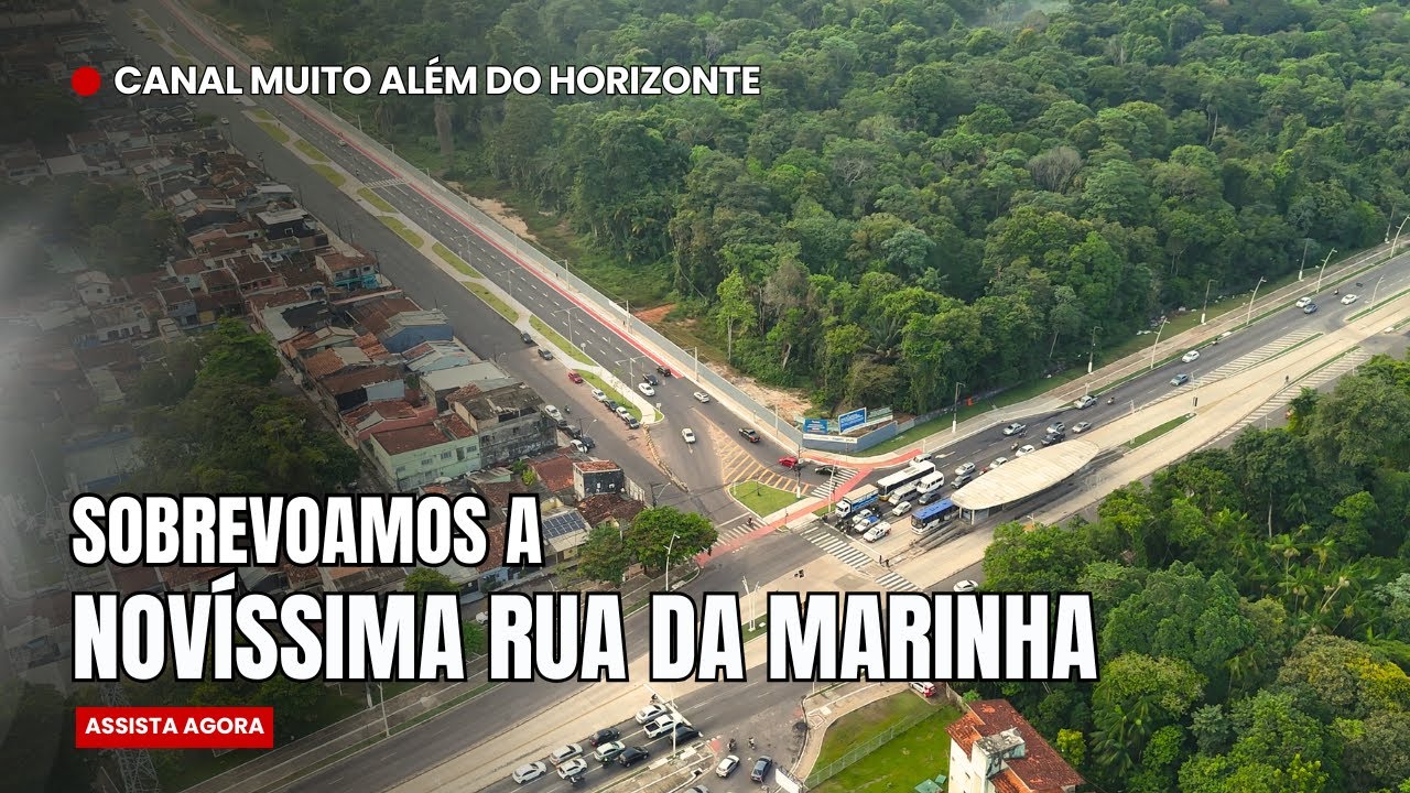 RUA DA MARINHA: A avenida que está mudando Belém vista do alto.