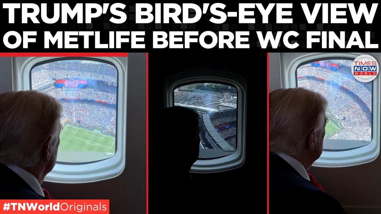 WATCH: Trump Peers Out Marine One Window Before Kickoff | World Cup Final 2026 | Times Now World