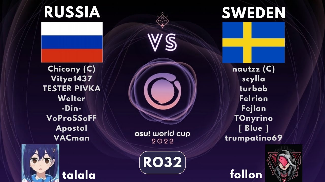 Talala и follon смотрят игру Россия VS Швеция на OWC 2022. Первая игра на турнире, RO32.