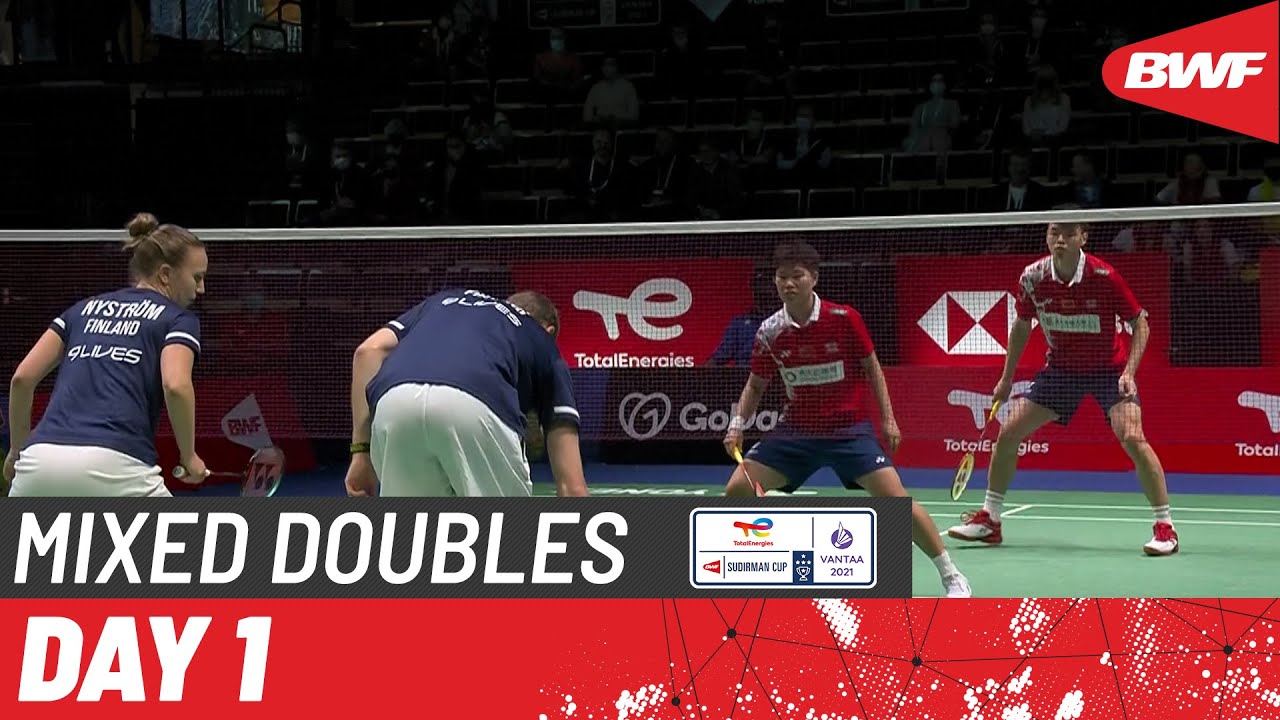 TotalEnergies BWF Sudirman Cup 2021 | Wang/Huang (CHN) vs Kaisti/Nystrom (FIN) | Group A