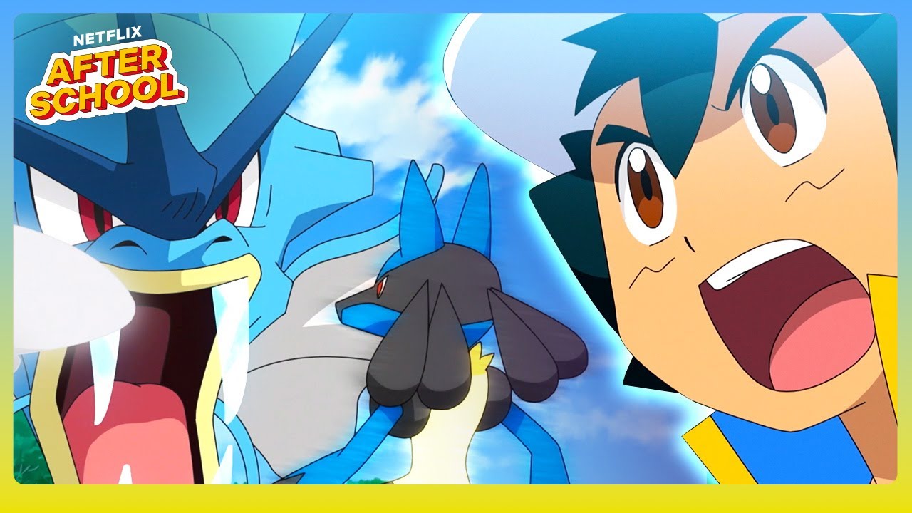 Lucario VS Gyarados Training Showdown! | Pokémon Ultimate Journeys | Netflix Family