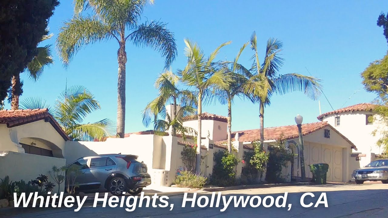 Sunny HOLLYWOOD HILLS Walk | Historic WHITLEY HEIGHTS Neighborhood | Windy Day in LA