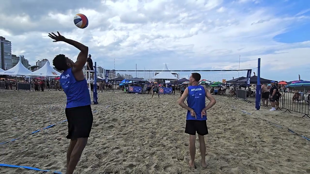 Circuito Sesc - Final Estadual 2026 Vôlei de Praia. Fase class. Toni e Lucão  21x14 João e Gabriel 