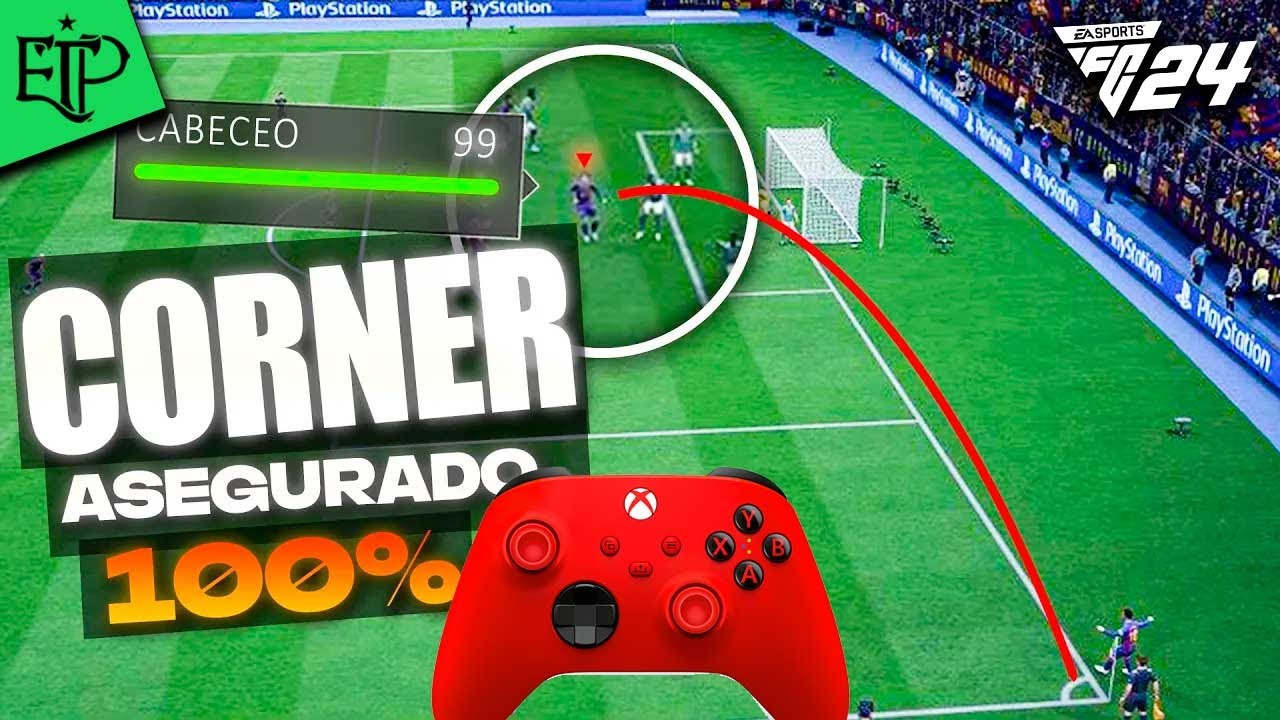 TRUCO para SIEMPRE hacer GOL de CÓRNER en FC24 😵‍💫Tiros De Esquina TUTORIAL✅