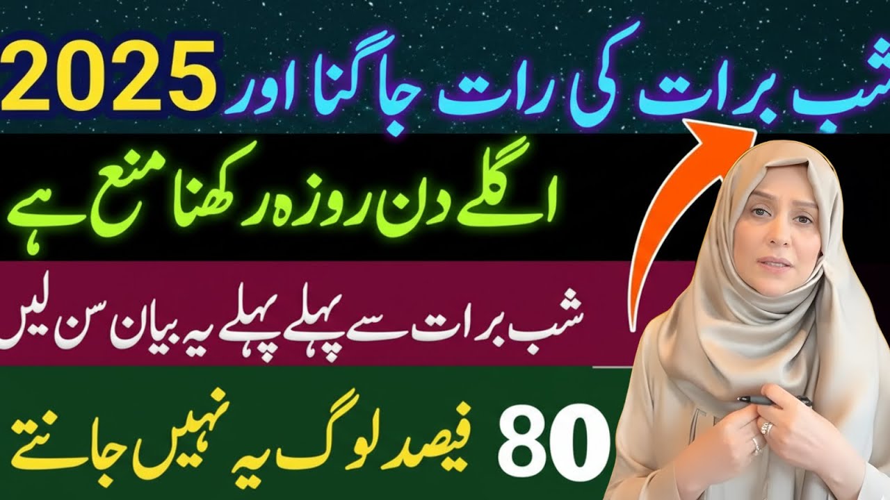 15 Shaban Ka Roza Ki Ahmiyat | Shab-e-Barat Fasting Explained | Ustazah Aisha G