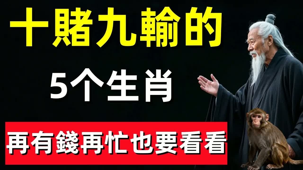十賭九輸的5个生肖，再有錢再忙也要看看！#修行思維 #修行 #福報 #禪 #道德經 #覺醒 #開悟 #禅修