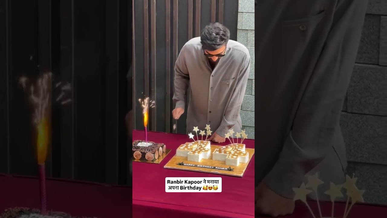 Ranbir Kapoor Celebrate his Birthday....#ranbirkapoor #bollywood #entertainment #e24