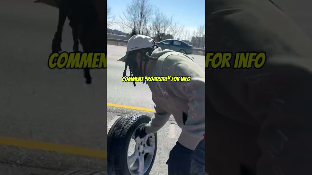 $250 for mobile tire replacement #roadsideassistance