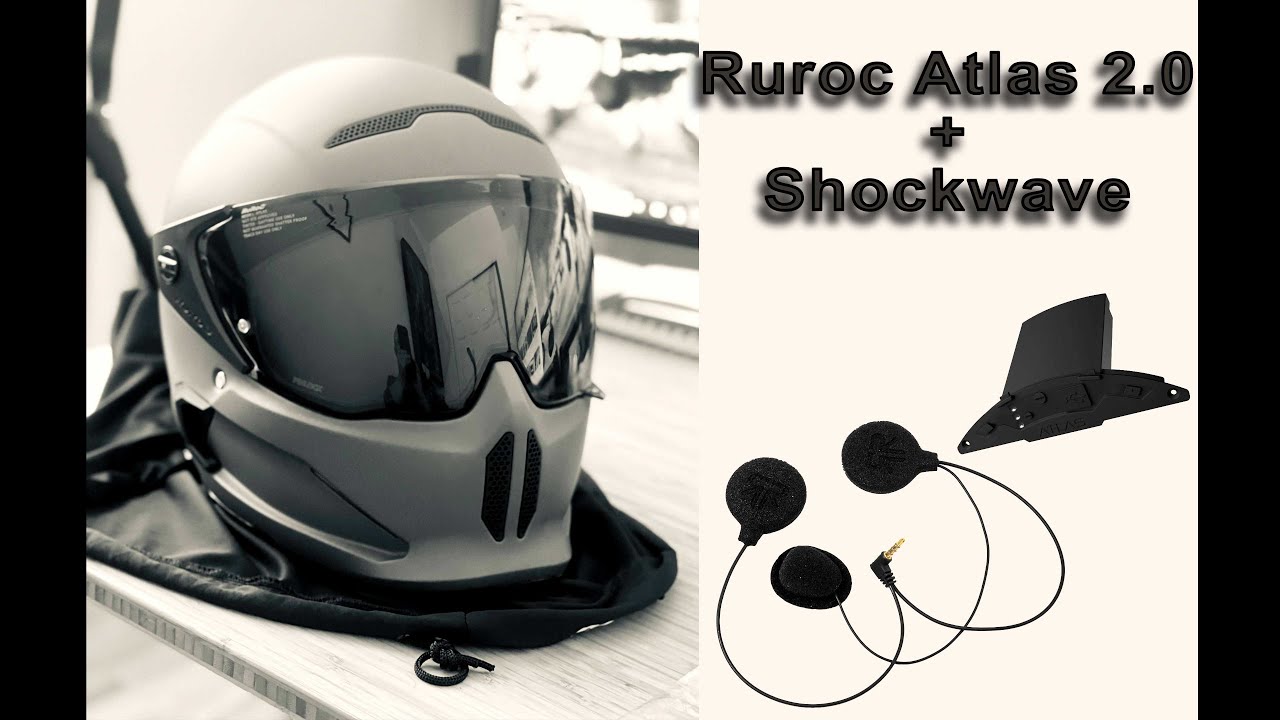 Ruroc Atlas 2.0 Helmet and Shockwave Bluetooth Overview and Install