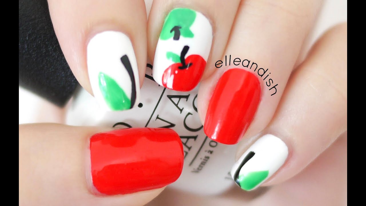Back to School Apple Nails...and Apple Ipad APP?!