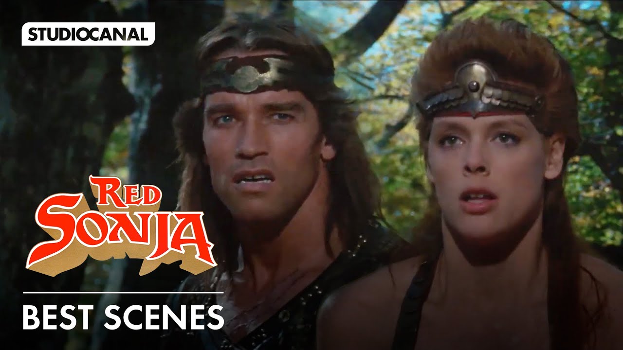 Арнольд Шварценеггер и Бригитта Нильсен в фильме «Красная Соня» | Лучшие сцены, часть 1