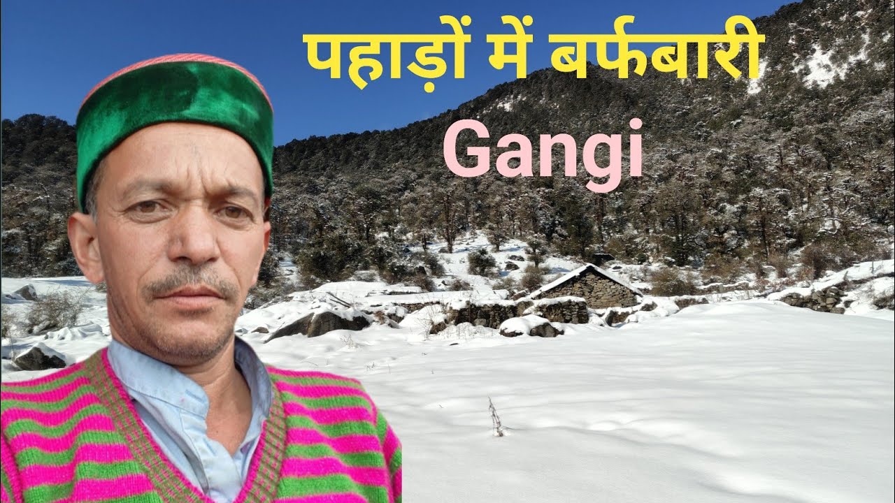 गंगी गांव में बर्फबारी का खूबसूरत नजारा || Pahadi lifestyle vlog