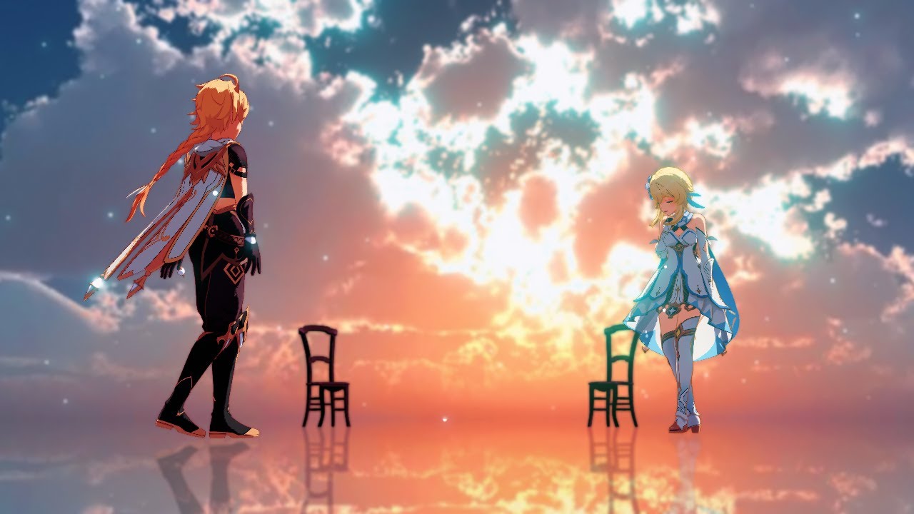 【MMD 原神 / Genshin Impact 】ニア【Lumine , Aether 】