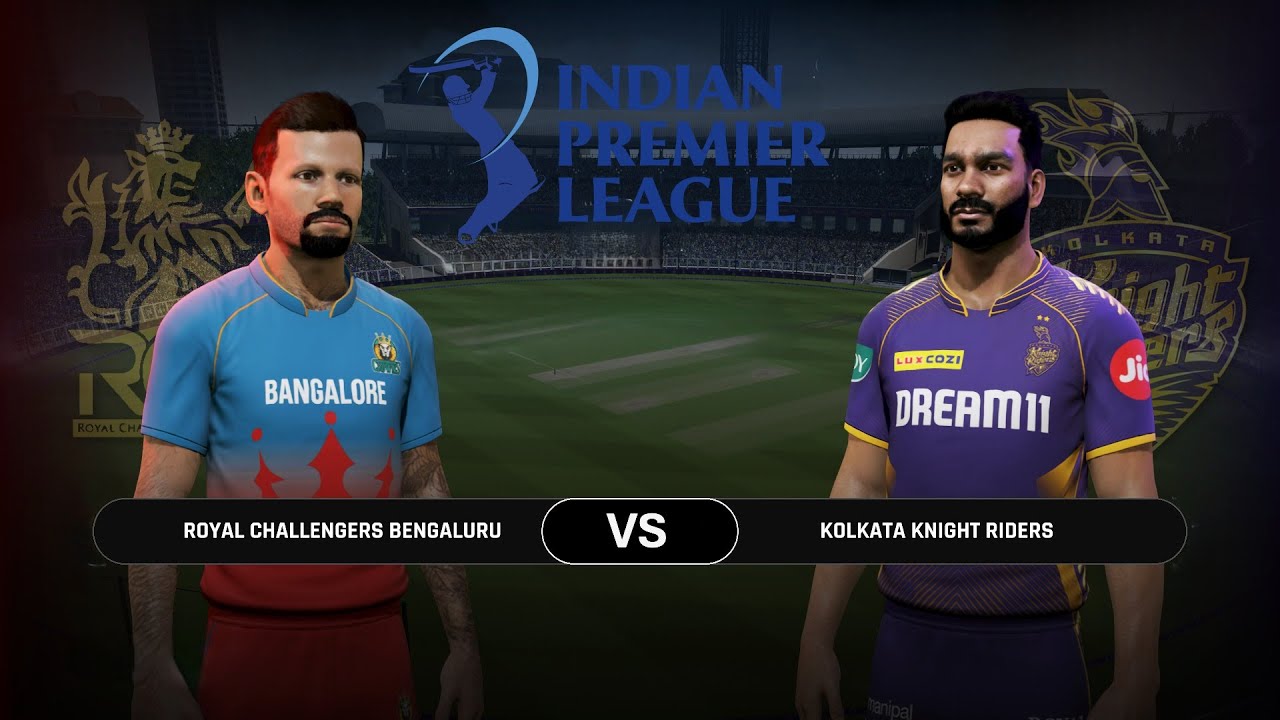 Cricket 24 Indian Premier League 2025 - RCB vs KKR Matches 1 GamePlay ( 4K 60 FPS )