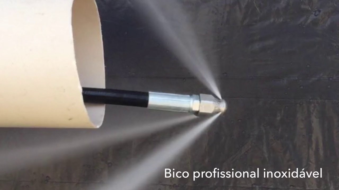 Bico profissional para desentupimento desentupidor de esgoto para lavadora alta pressão