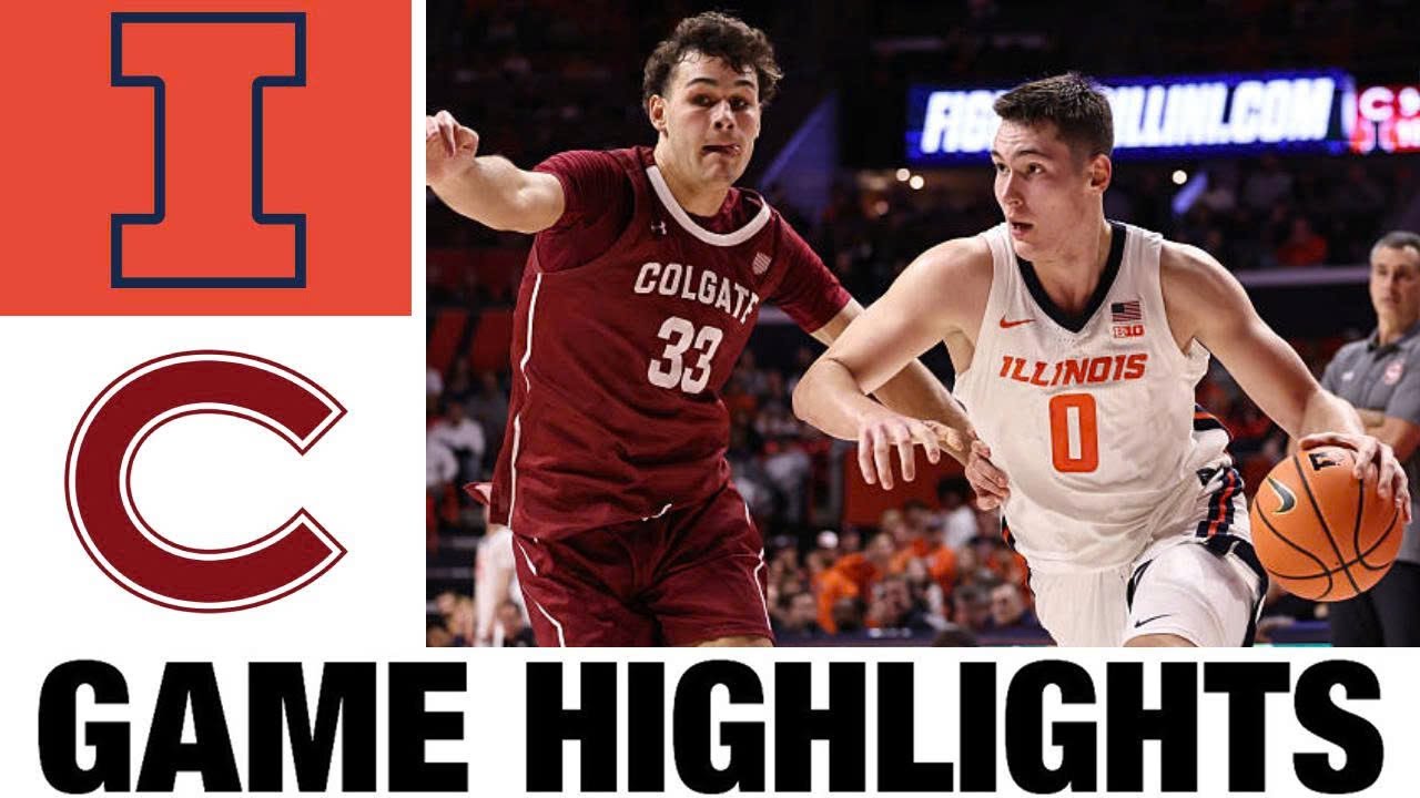 #14 Illinois vs Colgate Highlights | Men's Basketball | College Basketball 2025