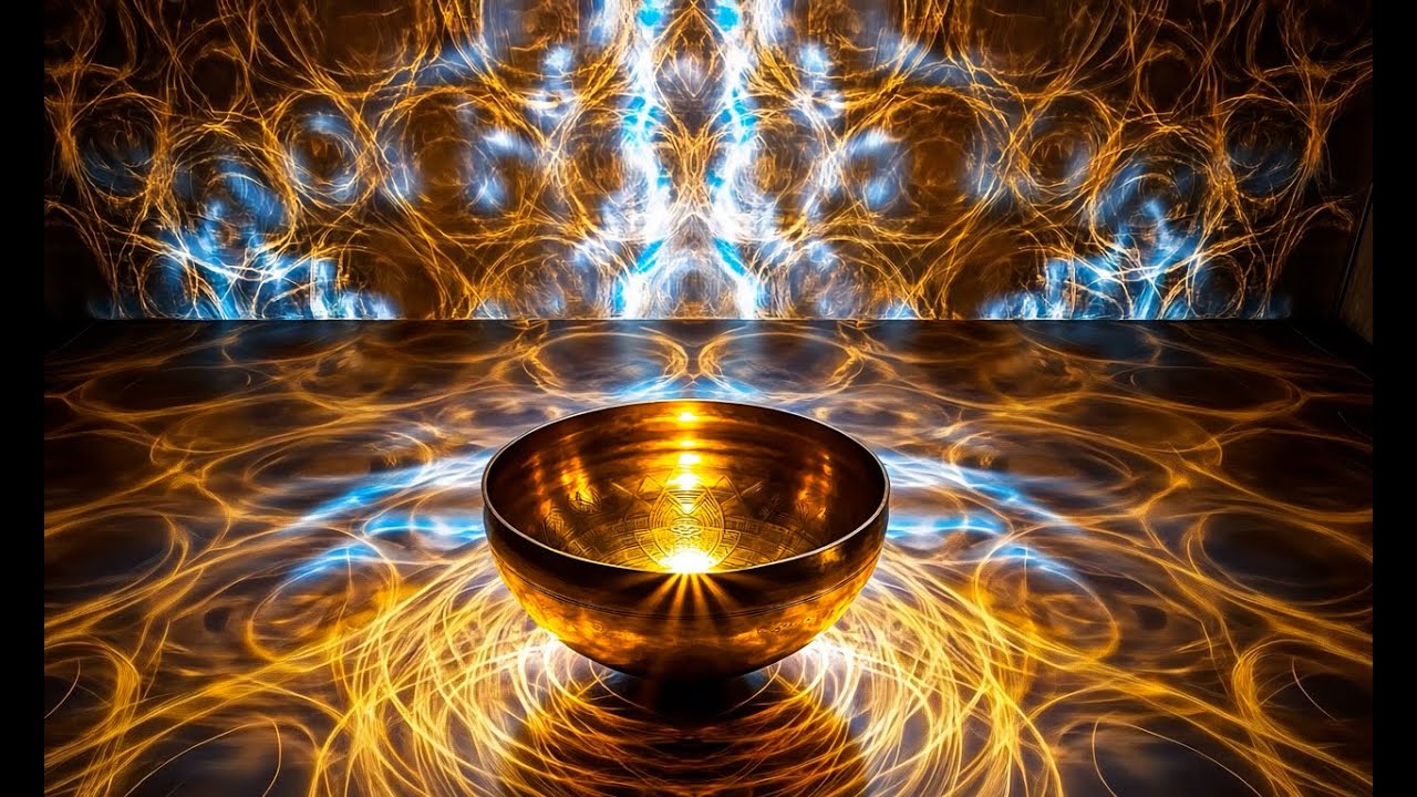 Healing Vibrations from a Golden Singing Bowl | Calming Sound and Energy 🌿✨