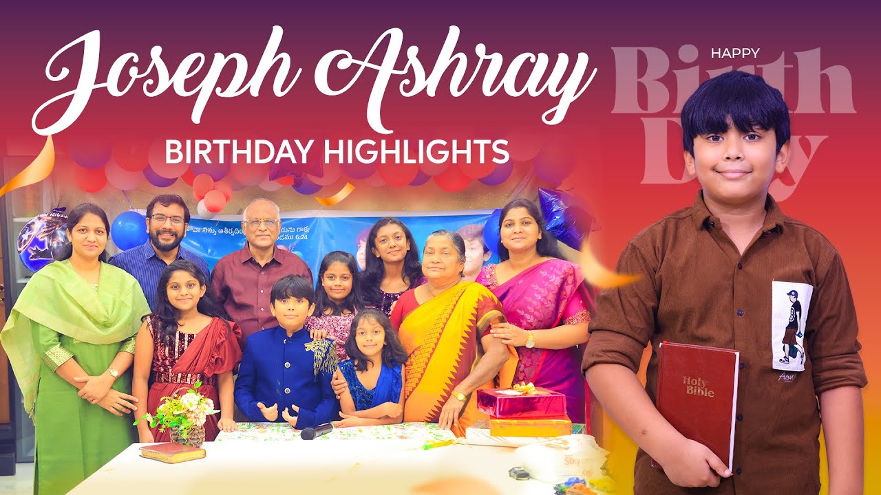 Happy Birthday Joseph Ashray | Birthday Celebrations highlights | Nissy Paul | Paul Emmanuel #ct