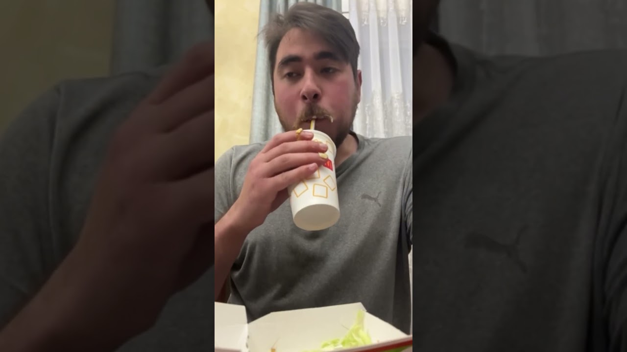 Chicken Big Mac in one bite #onebitechallenge #foodchallenge #chickenbigmac #fyp