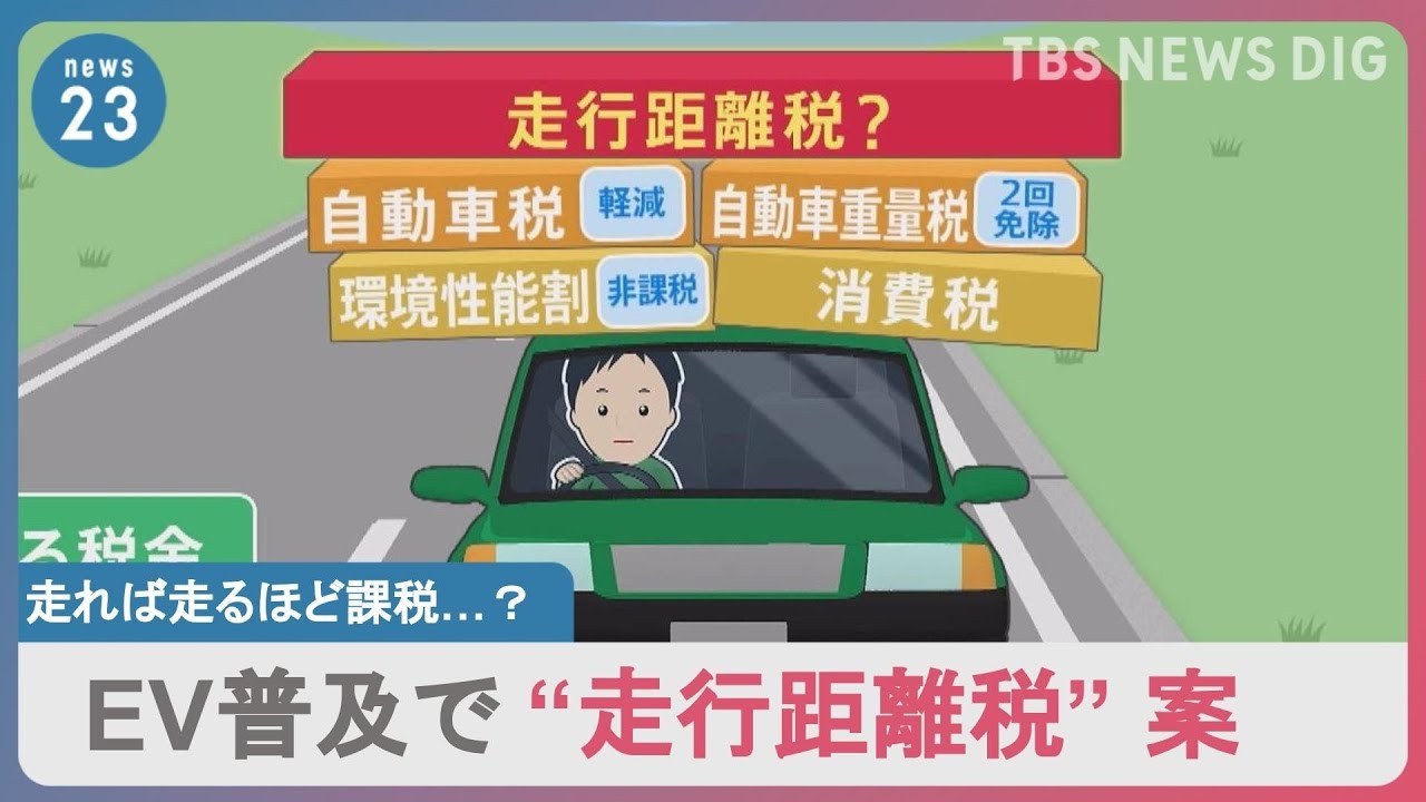 走れば走るほど課税？「走行距離税」浮上に与党内からも苦言･･･その背景にあるのは&ldquo;エコカー&rdquo;の普及？｜TBS&nbsp;NEWS&nbsp;DIG