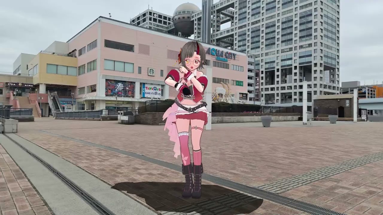 M@GICAL☆CURE! LOVE ♥ SHOT!をアクアシティの近くで踊ってみたよ