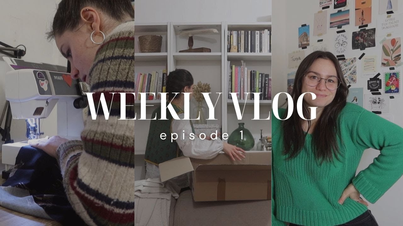 Vlog 1: des cartons, du tissu et de la couture.