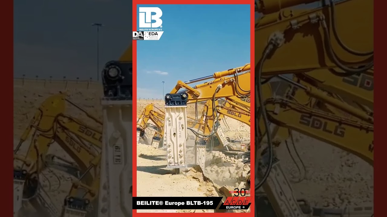 BEILITE® Europe BLTB-195 hydraulic hammer, NEW MURABBA PROJECT RIYADH, SAUDI ARABIA