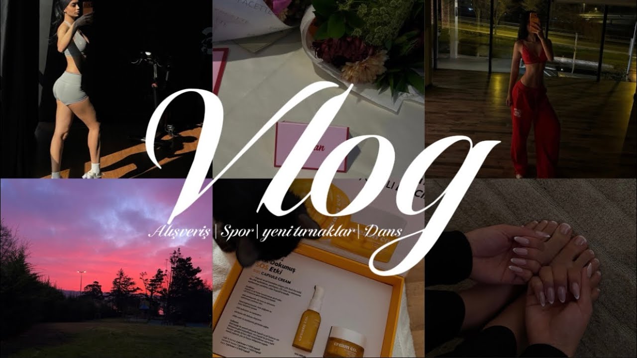 VLOG : Dans’a başladım | Odamı düzenliyorum | Yeni tırnaklar | kalça antrenmanı | alışveriş | 🛍️