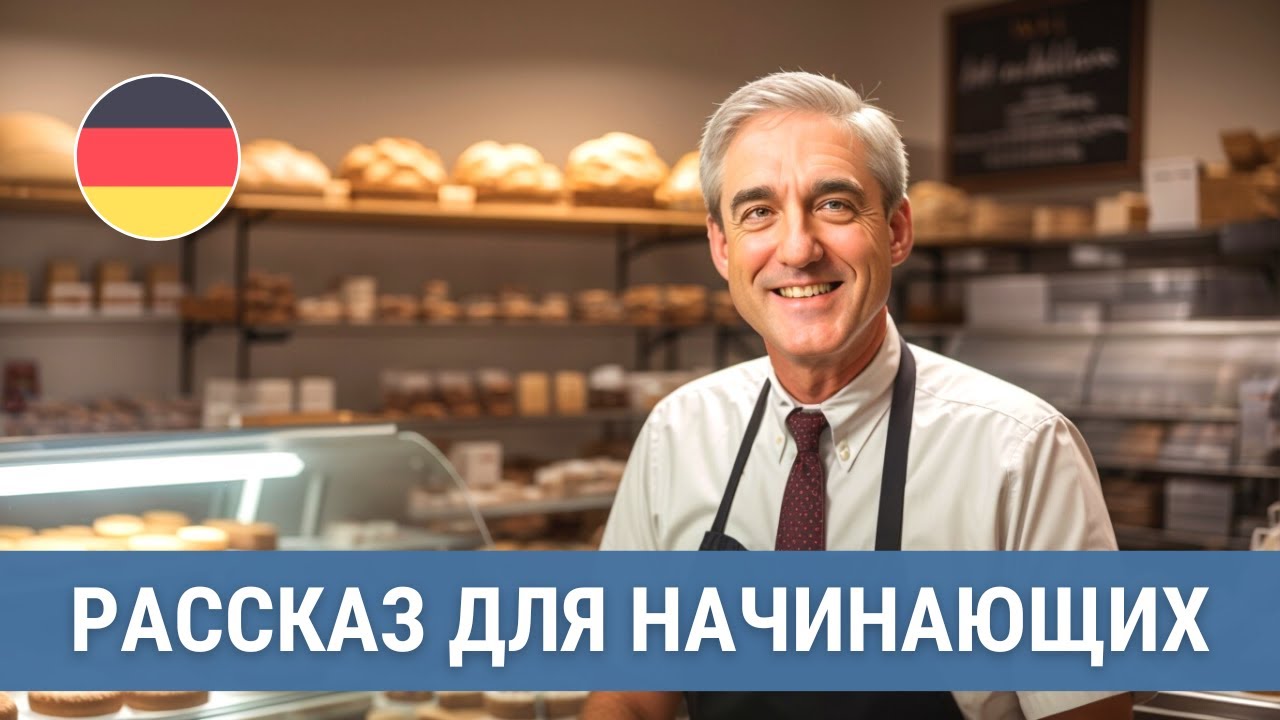 Учим немецкий на слух для начинающих. Herr M&uuml;ller und seine Backstube