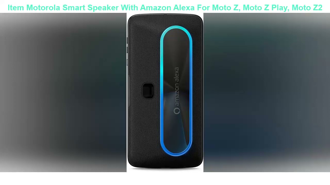 Motorola Smart Speaker With Amazon Alexa For Moto Z, Moto Z Play, Moto Z2 Force