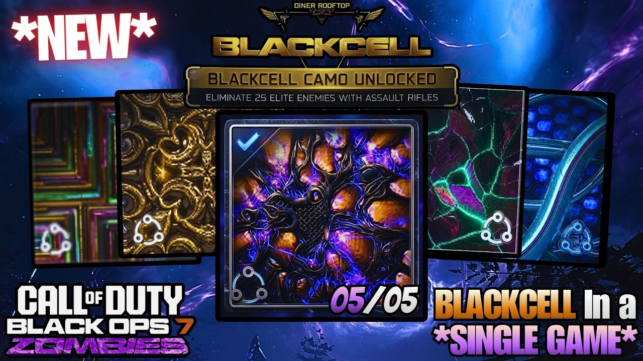 Все камуфляжи Blackcell 4-го сезона в одной игре (сложный уровень)