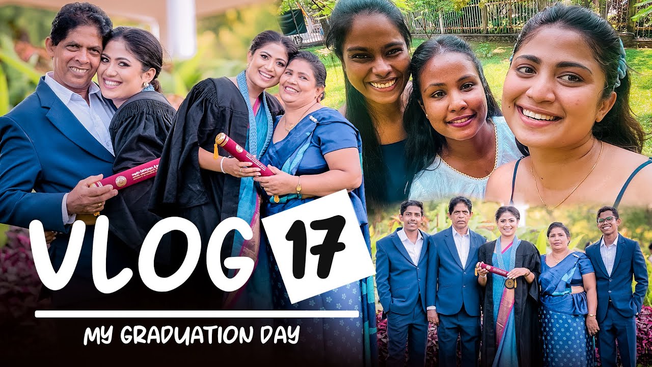 මල් ගොඩාක් මැද මං🌸🥺| Graduation Day | Vlog -17 | Dilushi Hansika