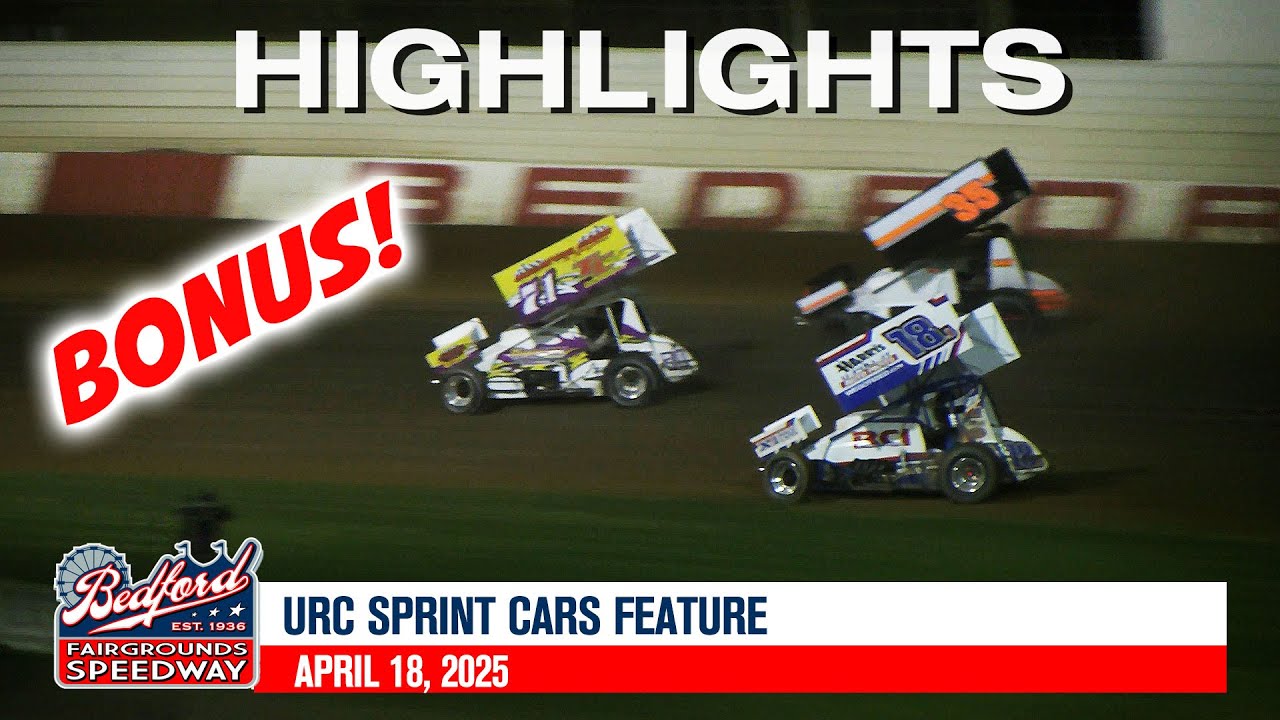 URC Sprint Car Feature Race | 18 April 2025 | Bedford Speedway